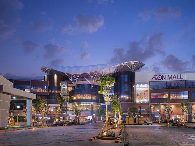 Cửa tự động NABCO Nhật Bản tại AEON MALL CAMPUCHIA