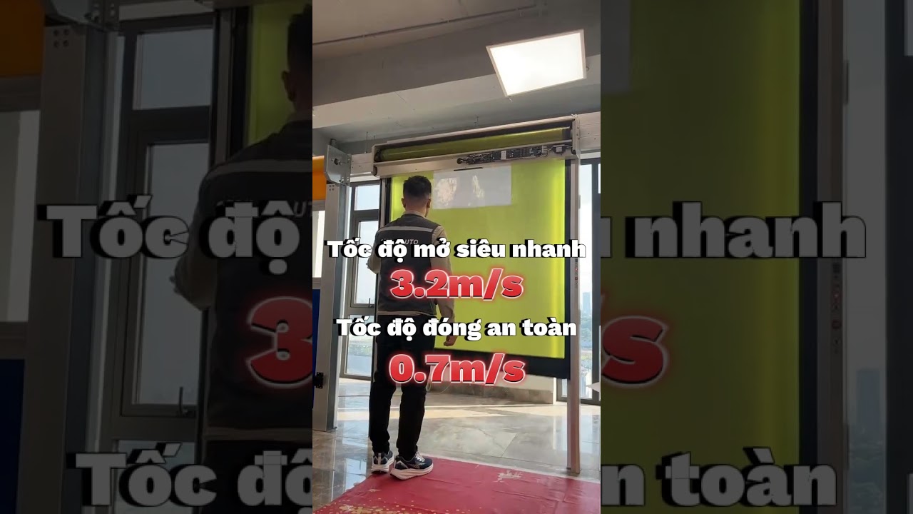 Giới thiệu Cửa cuốn nhanh - Ứng dụng trong Phòng sạch, Kho lạnh và các KCN