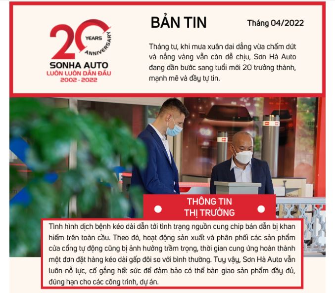 Bản tin Sơn Hà Auto - Tiêu điểm tháng 04/2022