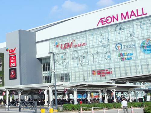 Cửa tự động Nabco Nhật Bản tại AEON MALL Long Biên