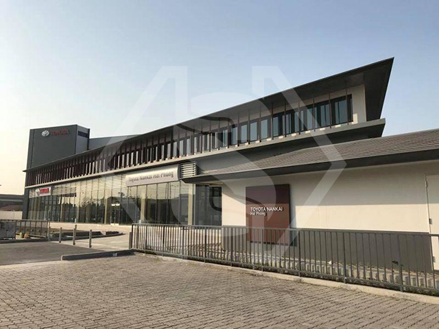 Cửa tự động tại Toyota Nankai Hải Phòng