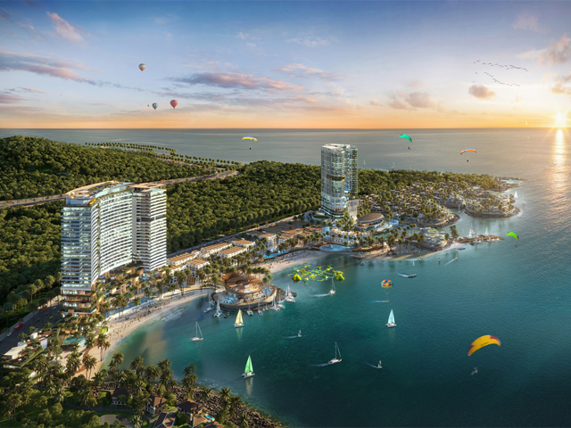 Cửa trượt xếp lớp (TELE) NABCO tại VEGA CITY NHA TRANG