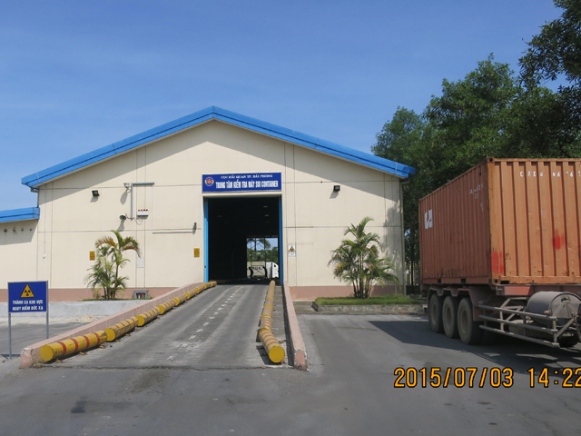 Trung tâm kiểm tra máy soi container Hải Phòng