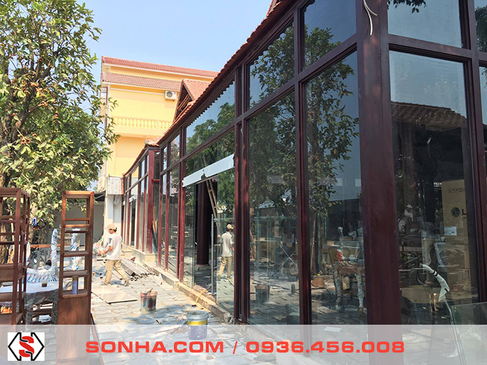 5 bộ cửa tự động NABCO nhà hàng Sushi Đà Nẵng
