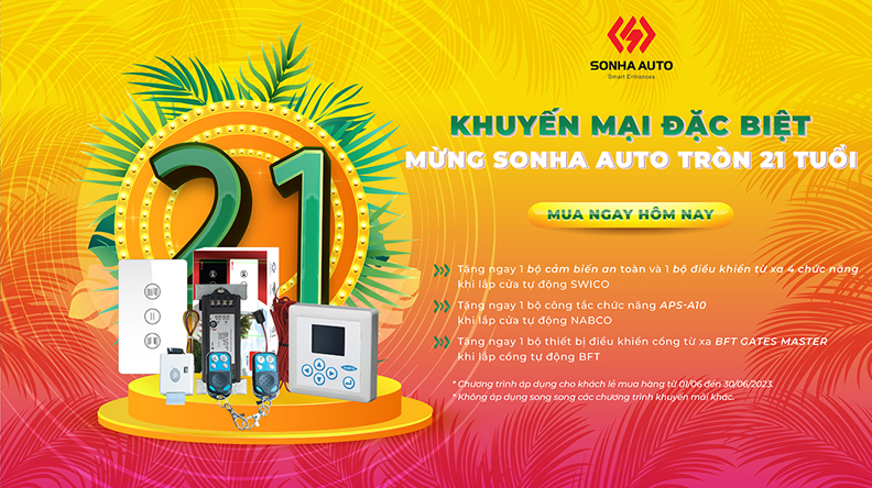 KHUYẾN MÃI ĐẶC BIỆT MỪNG SONHA AUTO TRÒN 21 TUỔI